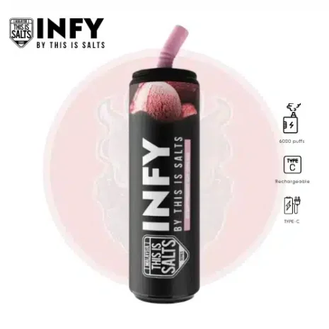 INFY 6000 Puffs ไอศกรีมสตรอเบอรี่
